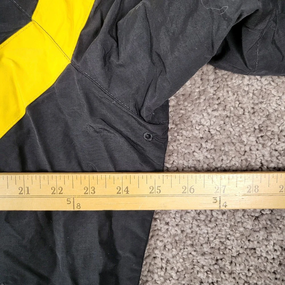 US Army APFU Physical Fitness Training Track Jacket Black Yellow Medium Regular